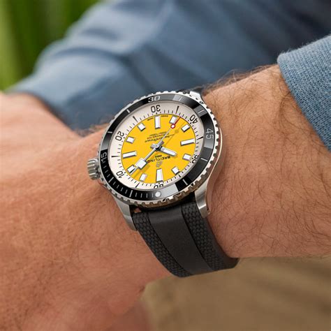 Superocean Automatic 42 Yellow Dial Steel Men's .